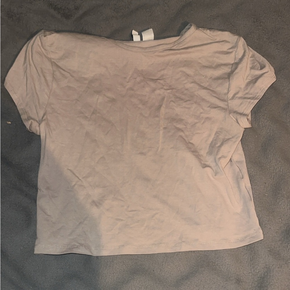H&M Light Beige Crop Top
